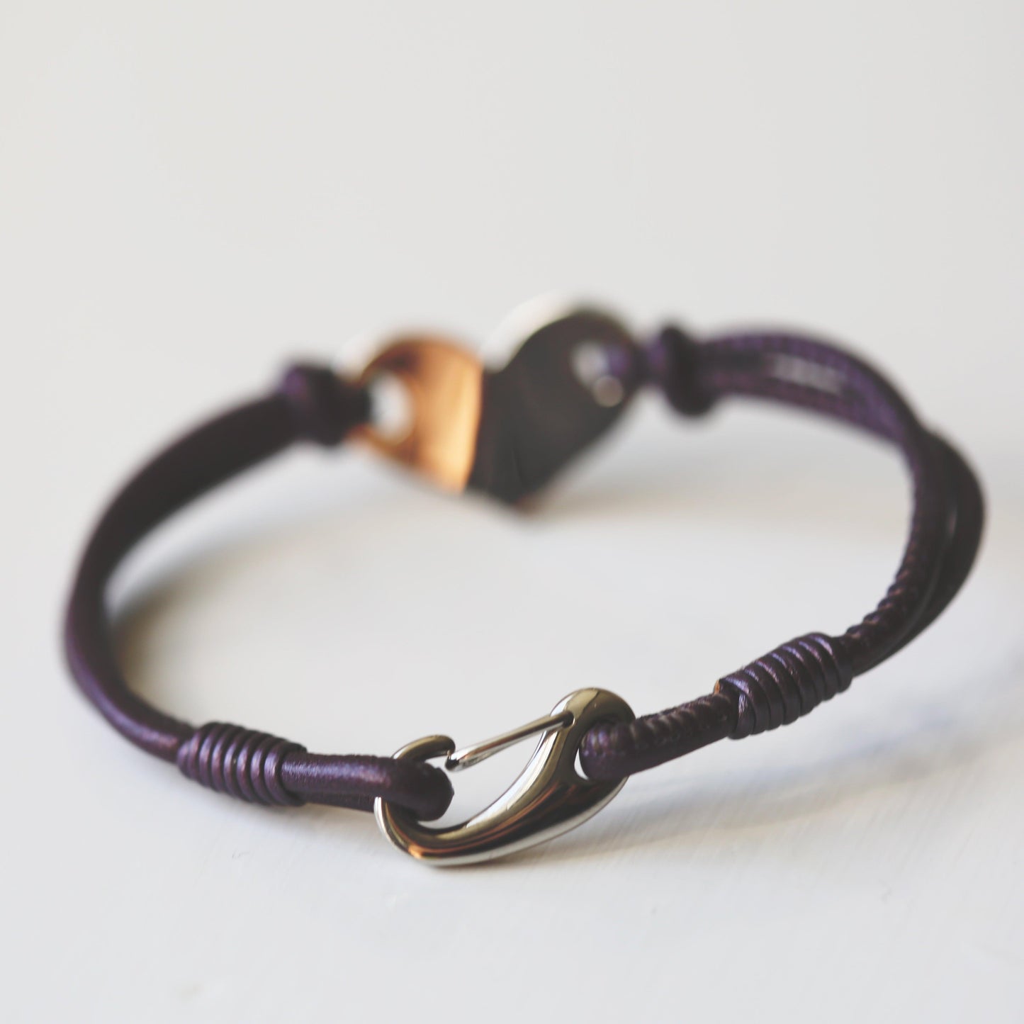 Handwriting Hearts Forever Bracelet Berry - MJM OPERATION