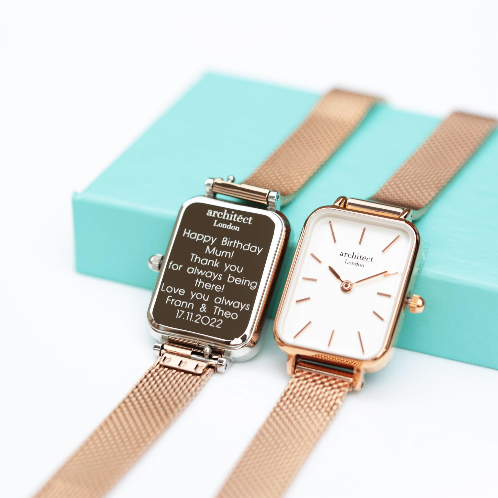 Ladies Architēct Lille - Rose Gold - Modern Font Engraving - MJM OPERATION