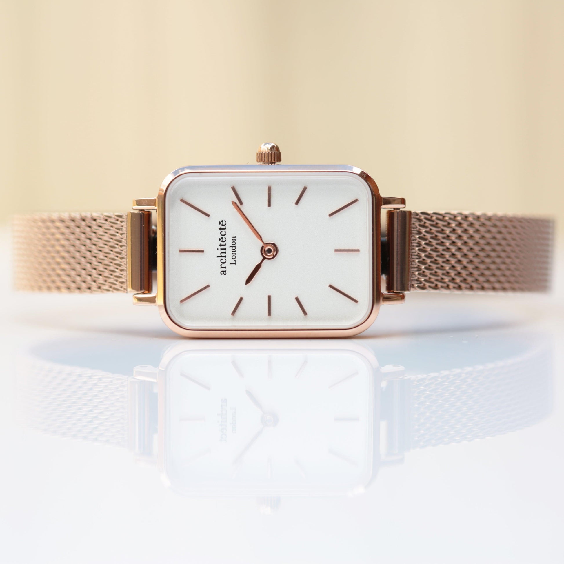 Ladies Architēct Lille - Rose Gold - Modern Font Engraving - MJM OPERATION