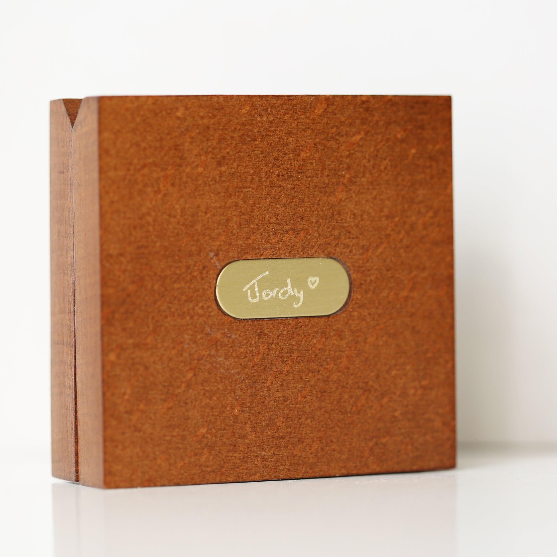Own Handwriting Compass Personalised with Timber Box - MJM OPERATION