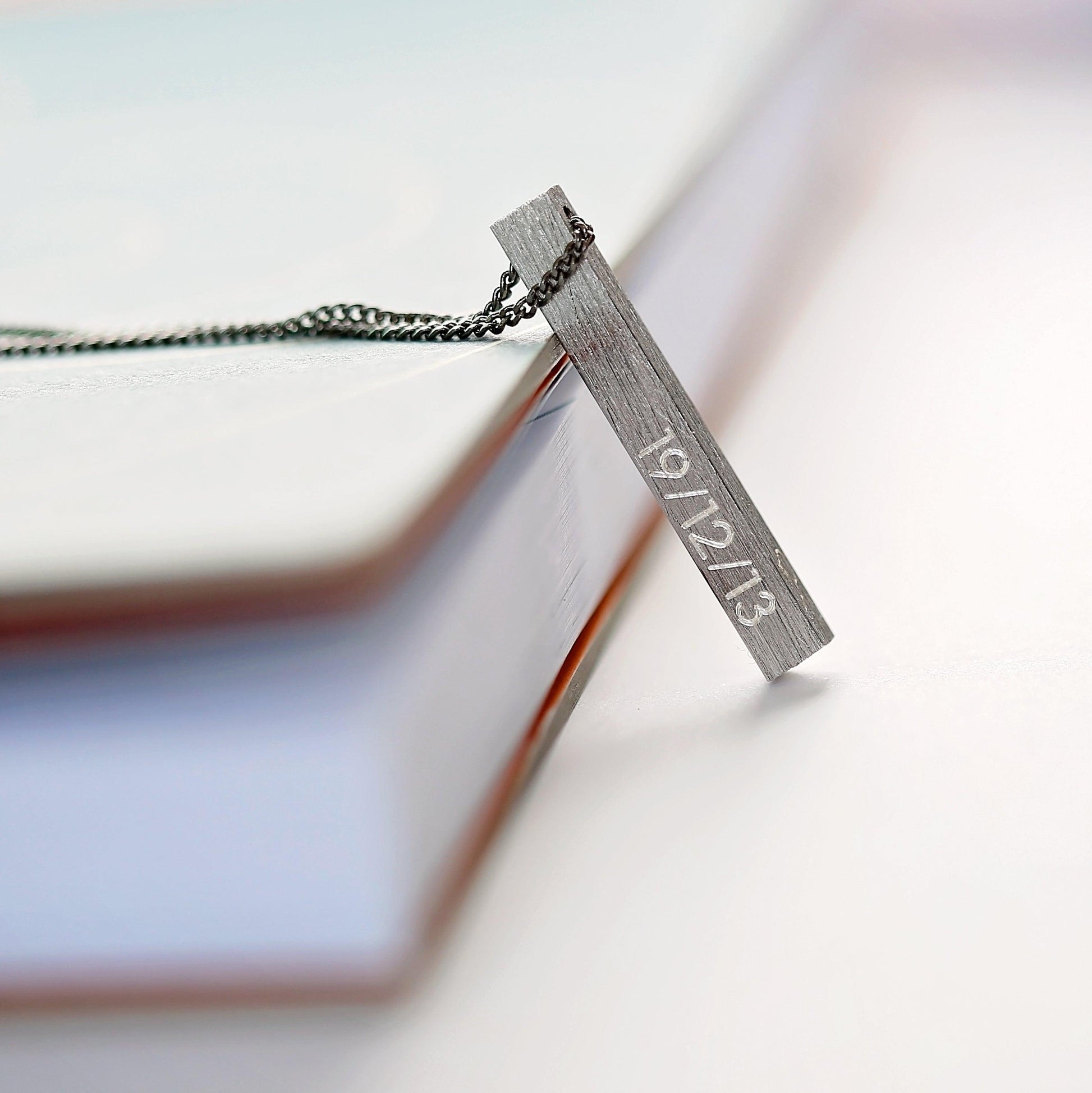 Personalised Brushed Men's Necklace - MJM OPERATION