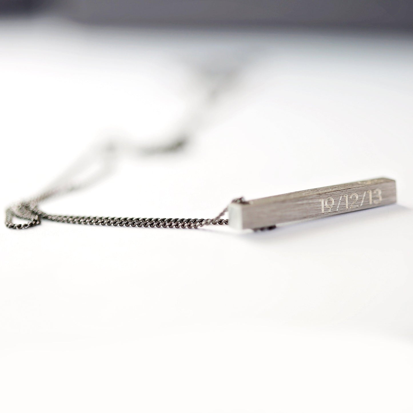 Personalised Brushed Men's Necklace - MJM OPERATION